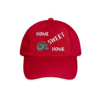 home sweet home - Baseballkappe - klassisch Rot - Vorne