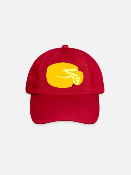 goldgelber Käse - Baseballkappe - klassisch Rot