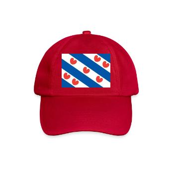 Friesische Flagge - Baseballkappe - klassisch Rot - Vorne