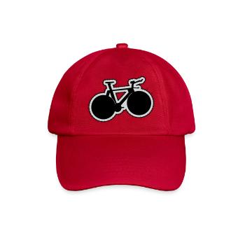 TRACK BIKE Patch - Baseballkappe - klassisch Rot - Vorne