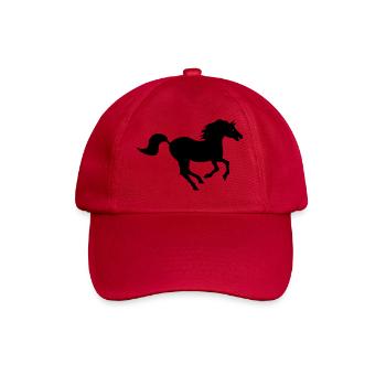 Cheval Noir-Kreation von Louis RUNEMBERG Adagp - Baseballkappe - klassisch Rot - Vorne