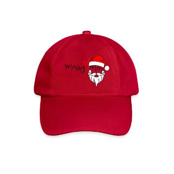 Merry_X_Mas - Baseballkappe - klassisch Rot - Vorne
