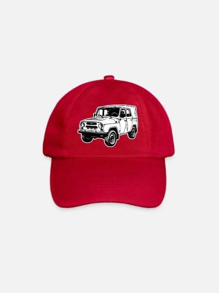 UAZ Geländefahrzeug (2-farbig) - Baseballkappe - klassisch Rot