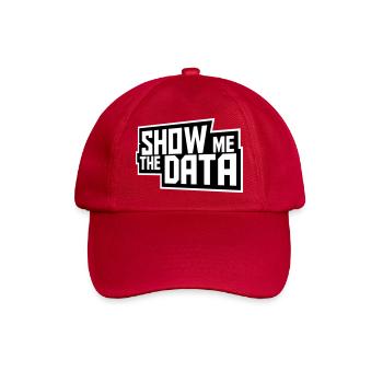 Show Me The Data Lustig Nerd Analyst Sarkastisch - Baseballkappe - klassisch Rot - Vorne