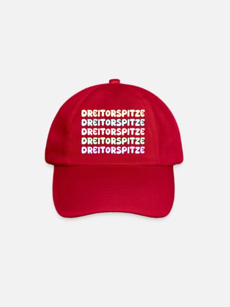 Dreitorspitze als Bergsteigen - Baseballkappe - klassisch Rot