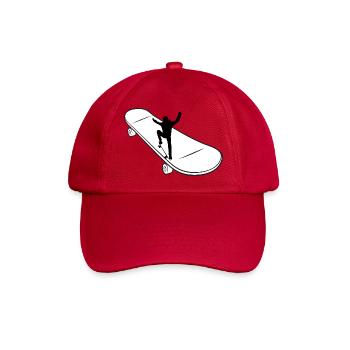 skateboard skaten skate sport fahren skaten - Baseballkappe - klassisch Rot - Vorne