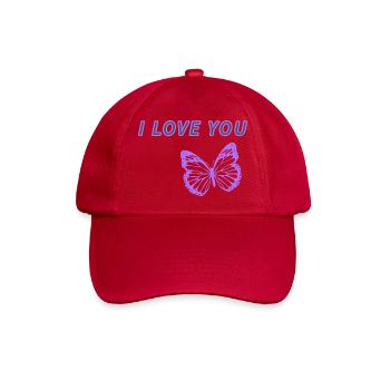 Ich liebe dich - Baseballkappe - klassisch Rot - Vorne