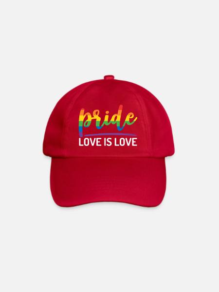 LGBTQ+ Stolz. Liebe ist Liebe. - Baseballkappe - klassisch Rot