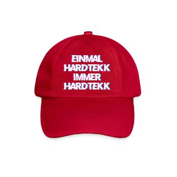 Hardtekk Tekk - Baseballkappe - klassisch Rot - Vorne