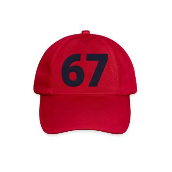 6 7 – Flämische Jugendwortgestaltung - Baseballkappe - klassisch Rot - Vorne