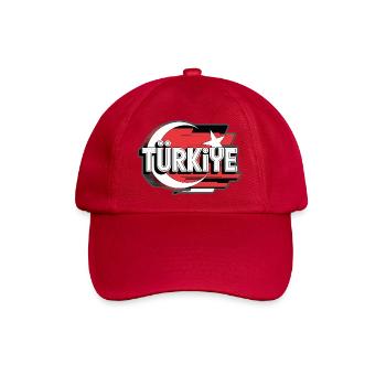 Türkiye - Baseballkappe - klassisch Rot - Vorne