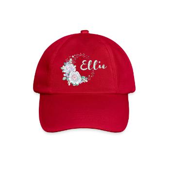 Ellie Blütenkranz Name - Baseballkappe - klassisch Rot - Vorne