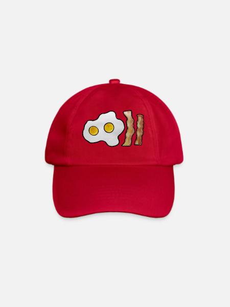 Sunny Side Egg & Bacon Strips - Baseballkappe - klassisch Rot