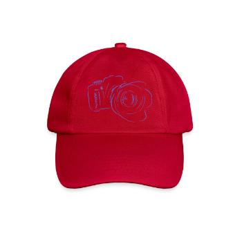kamera - Baseballkappe - klassisch Rot - Vorne