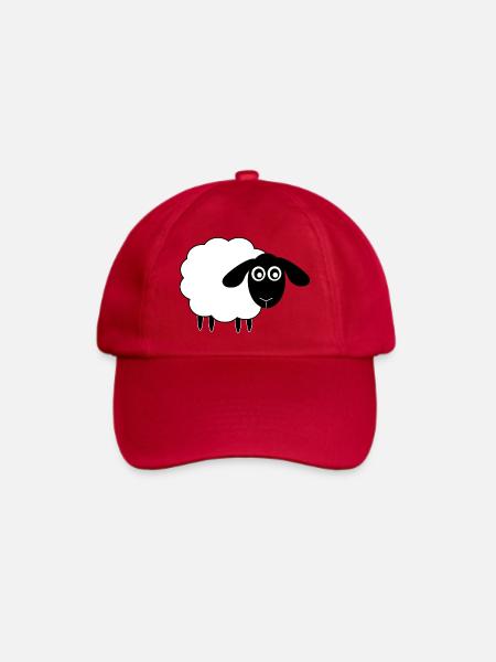 Schaf - Baseballkappe - klassisch Rot