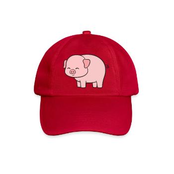 Schwein Schweine - Baseballkappe - klassisch Rot - Vorne
