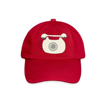 telefon oldschool - Baseballkappe - klassisch Rot - Vorne