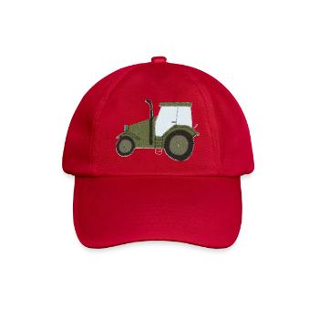 traktor oldtimer impressionismus - Baseballkappe - klassisch Rot - Vorne