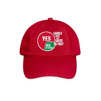Für alle, die Schärfe lieben - Baseballkappe - klassisch Rot - Vorne