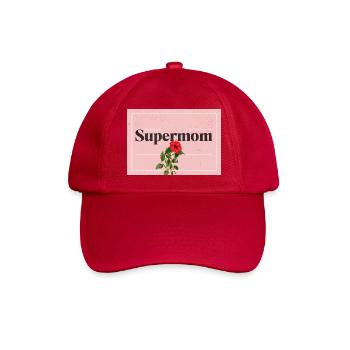 Supermom Mother s Day - Baseballkappe - klassisch Rot - Vorne