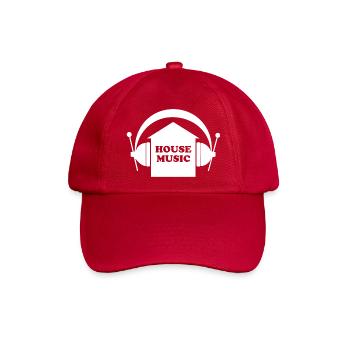 House Music - Baseballkappe - klassisch Rot - Vorne