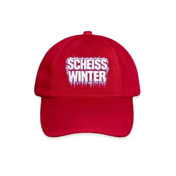 Scheiß_Winter - Baseballkappe - klassisch Rot - Vorne