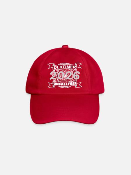 Oldtimer 2026 - Baseballkappe - klassisch Rot