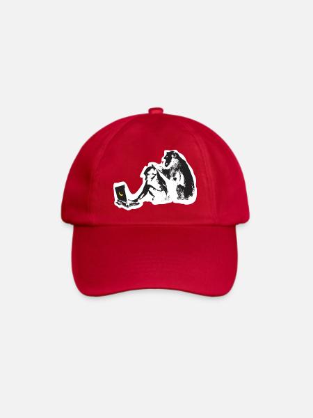 Street Art Tech Monkey - Baseballkappe - klassisch Rot