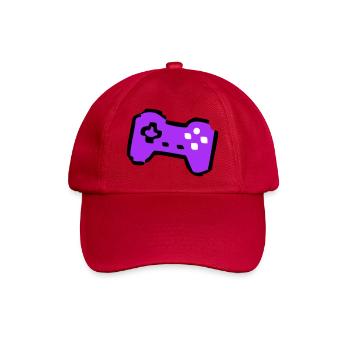  Schräger Retro Controller Gamer - Baseballkappe - klassisch Rot - Vorne