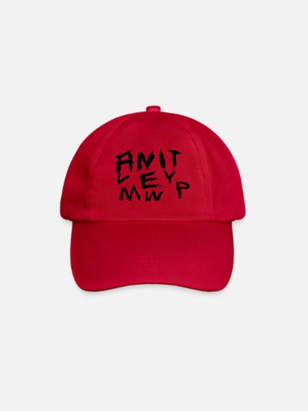 Graffiti-Handschrift Chaos Muster - Baseballkappe - klassisch Rot