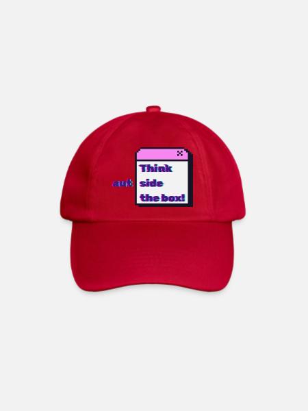Think autside the box - Glitch - Baseballkappe - klassisch Rot
