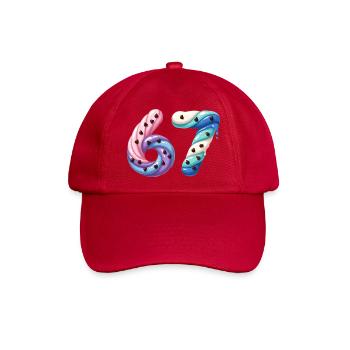 Candy Swirl 67 Meme - Baseballkappe - klassisch Rot - Vorne