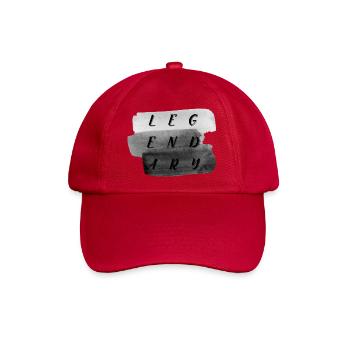 Legendäre Pinselstrich Typografie - Baseballkappe - klassisch Rot - Vorne