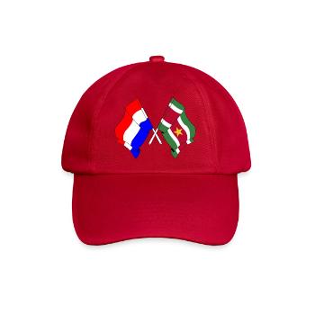 Flagge der Niederlande und Flagge Suriname - Baseballkappe - klassisch Rot - Vorne
