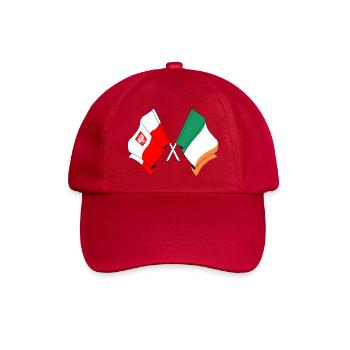 Flagge Polen, Flagge Irland - Baseballkappe - klassisch Rot - Vorne