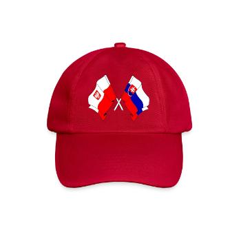 Flagge Polen, Slowakei - Baseballkappe - klassisch Rot - Vorne