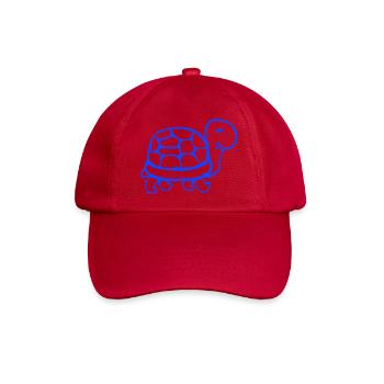 Schildkröte süß niedlich Lustig Schildkrötenpanzer - Baseballkappe - klassisch Rot - Vorne