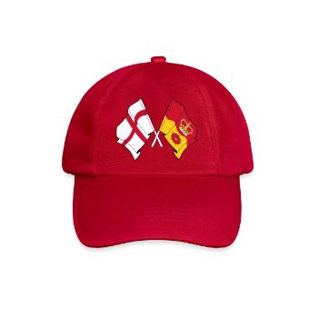 Hampshire & England Crossed - Baseballkappe - klassisch Rot - Vorne