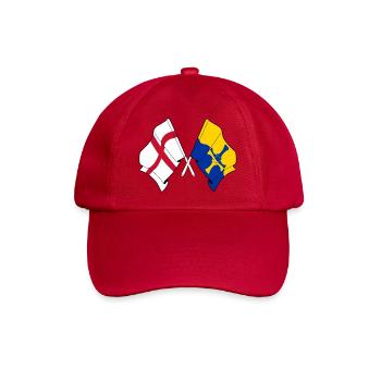 Durham & England Crossed - Baseballkappe - klassisch Rot - Vorne