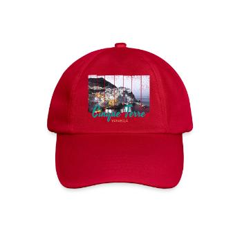 Cinque Terre Manarola in Italien Vintage Souvenir - Baseballkappe - klassisch Rot - Vorne
