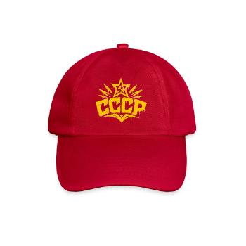 CCCP - Soviet Union - Sowjetunion - UdSSR - Baseballkappe - klassisch Rot - Vorne