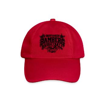Bamberg Basketball Vintage Design - Baseballkappe - klassisch Rot - Vorne