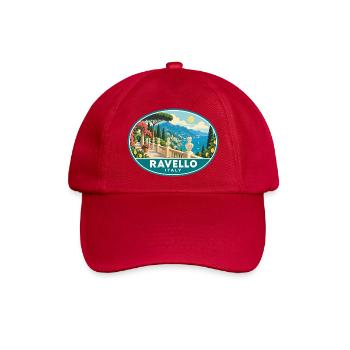 Entdecken Sie Ravello in Italien Amalfiküste Reisen - Baseballkappe - klassisch Rot - Vorne
