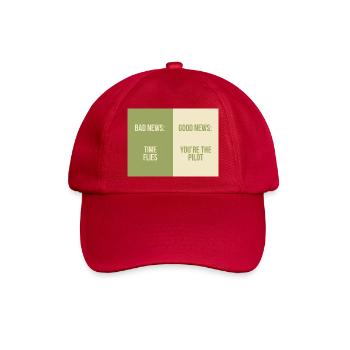 Bad News Good News – Time Flies - Baseballkappe - klassisch Rot - Vorne