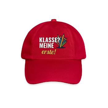 Grundschullehrerin Geschenk für die erste Klasse - Baseballkappe - klassisch Rot - Vorne