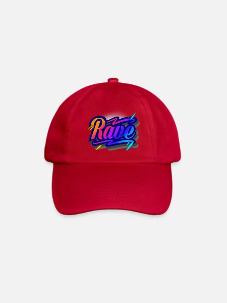 Rave - Baseballkappe - klassisch Rot