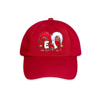 Karneval Kostüm Helau Karnevalszeit Kostüm - Baseballkappe - klassisch Rot - Vorne