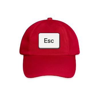 Taste Esc Shortcut - Baseballkappe - klassisch Rot - Vorne