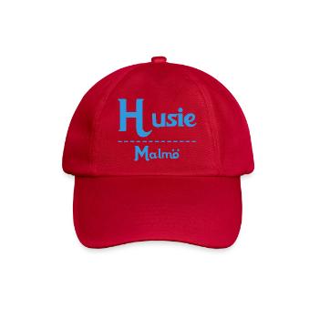 Husie – Malmö Himmelblau-Design - Baseballkappe - klassisch Rot - Vorne