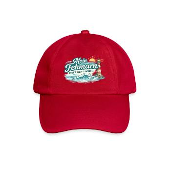 Moin Fehmarn Shirt Ostsee Insel Meer Geht Immer - Baseballkappe - klassisch Rot - Vorne
